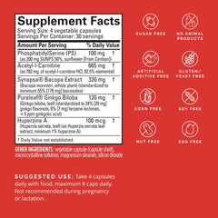 BrainMD Dr Amen Brain & Memory Power MAX capsules closeup for daily use