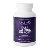 BrainMD Dr Amen GABA capsules bottle for daily relaxation.
