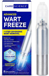 Brand Wart Remover Freeze bottle close-up for at-home wart treatment.