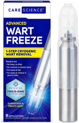 Brand Wart Remover Freeze bottle close-up for at-home wart treatment.