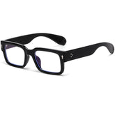 Breaksun rectangle glasses with square black frame for daily wear