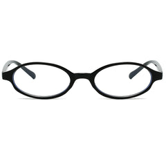 Breaksun retro small oval glasses with blue light blocking for screen protection.