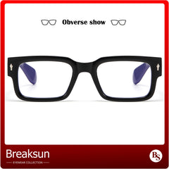 Breaksun unisex square glasses suitable for men and women
