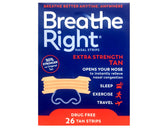 Breathe Right nasal strip on nose, extra tan, nighttime breathing aid