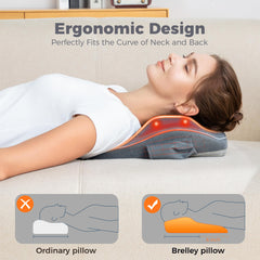Brelley massager remote control demonstrates easy button control for convenient sessions.