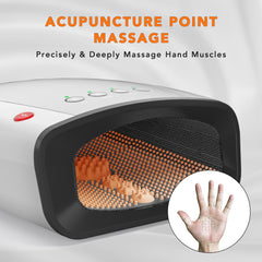 Breo iPalm520e acupoint dots close-up illustrating full-hand massage