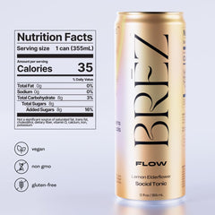 BREZ Flow Lion’s Mane drink close-up highlights micronized extract and focus support