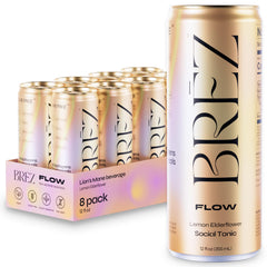 BRĒZ FLOW Lions Mane bottle ready for a focused moment