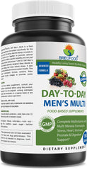 Brieofood Day-to-Day Men's Multi label shows vitamin and omega blend
