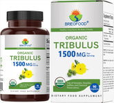 Brieofood Organic Tribulus 1500mg bottle for daily use