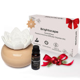 Brightscape ScentFlow base diffuser with a minimalist white finish for elegant home scent