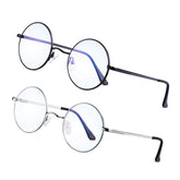 Brigtlaiff round blue light glasses front view protects eyes during daily screen use