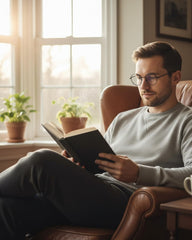 Brigtlaiff unisex round glasses provide blue light protection during gaming and computer work