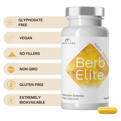 BerbElite broccoli seed complex label highlighting ingredients.