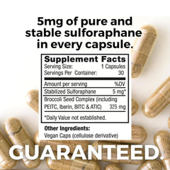 BrocElite Plus label emphasizes zero glyphosate residue for clean nutrition.