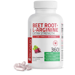 Bronson Beet Root L-Arginine bottle for daily stamina support