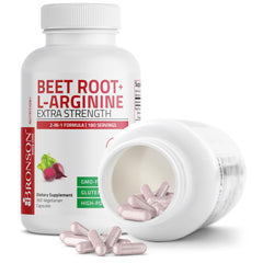 Bronson Beet Root L-Arginine capsules, vegan-friendly daily option