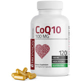 Bronson CoQ10 100 mg bottle, high potency formulation for daily energy support