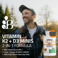Bronson daily-use mini tablet in hand for convenient routine.