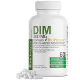 Bronson DIM 200 mg capsules in bottle for hormone balance.