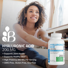 Bronson Hyaluronic Acid label GMP conveying strict quality controls