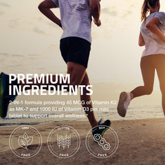 Bronson K2 D3 Minis: dosis diaria conveniente para tu rutina.