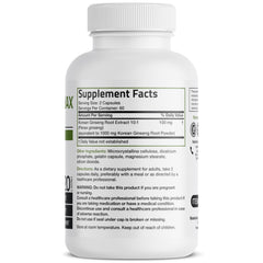 Bronson Korean Panax Ginseng capsules closeup supporting cognitive health