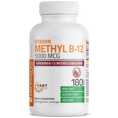 Bronson Methyl B12 lozenges packaging enhances easy daily use.