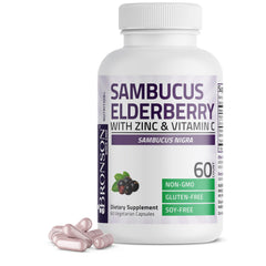 Bronson Sambucus: botella frontal para uso diario.