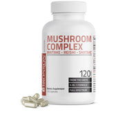 Bronson Triple Mushroom Complex bottle front with full-spectrum blend for immune support potential.