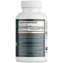 Bronson Vitamin D3 5000 IU bottle label highlights supplement facts and GMP quality.