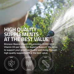 Bronson Vitamin D3 lab-tested quality label at New York facility