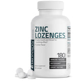 Bronson Zinc Lozenges Lemon Tablets for immune support and antioxidant health.
