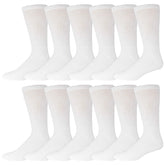 Brooklyn Socks Big Tall Diabetic Crew Socks front view six-pack offering breathable comfort