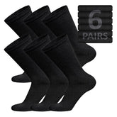 Brooklyn Socks diabetic crew in black, non-binding design for all-day comfort