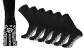 Brooklyn Socks non-skid diabetic crew socks with bottom grip for stable traction on slick floors.