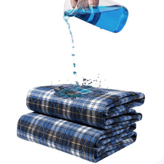 Brosive non-slip bed pad back layer with grip dots prevents shifting at night