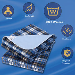Brosive washable bed pad is reusable after washing