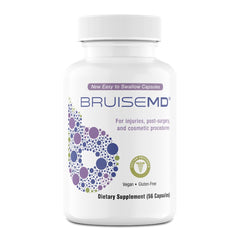 BruiseMD Arnica bottle shows post-injury support for swelling and bruising.