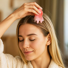 Bruislard Head Massager Pink compact design for easy use.
