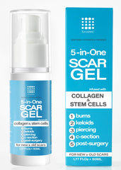 Bruizex 5-in-One Scar Gel bottle for targeted scar care benefits