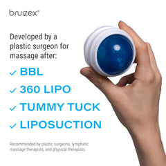 Bruizex Liposuction Massage Tool in use, aiding gentle lymph drainage