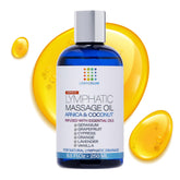 Bruizex Lymphatic Drainage Oil bottle with Arnica and coconut for post-surgery massage.