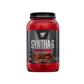 BSN SYNTHA-6 Edge chocolate milkshake container highlights rich flavor and protein support