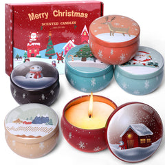 BSzatan Christmas candles six-pack in premium gift box