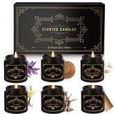 Bszatan six-pack Christmas candles set for versatile home ambiance and gifting