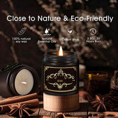 Bszatan soy wax jar candles close-up shows natural clean burn