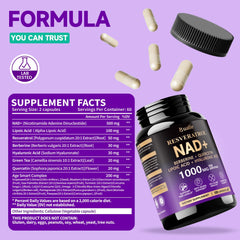 Bualle NAD capsules close-up highlighting easy-to-swallow design.
