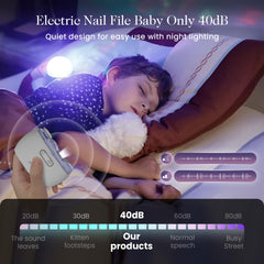 Bubbacare electric nail clipper side view showing LED illumination for accuracy