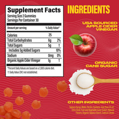 BUBS Naturals ACV gummies being poured for convenient on-the-go energy support